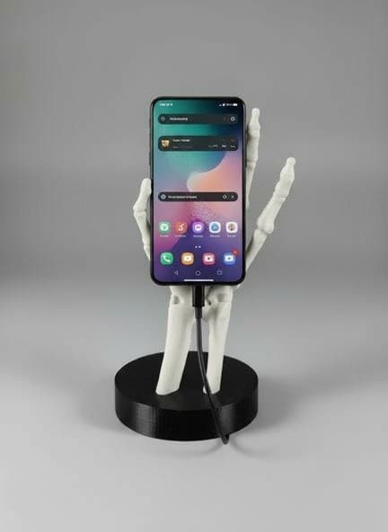 Soporte para celular en forma de figura humana