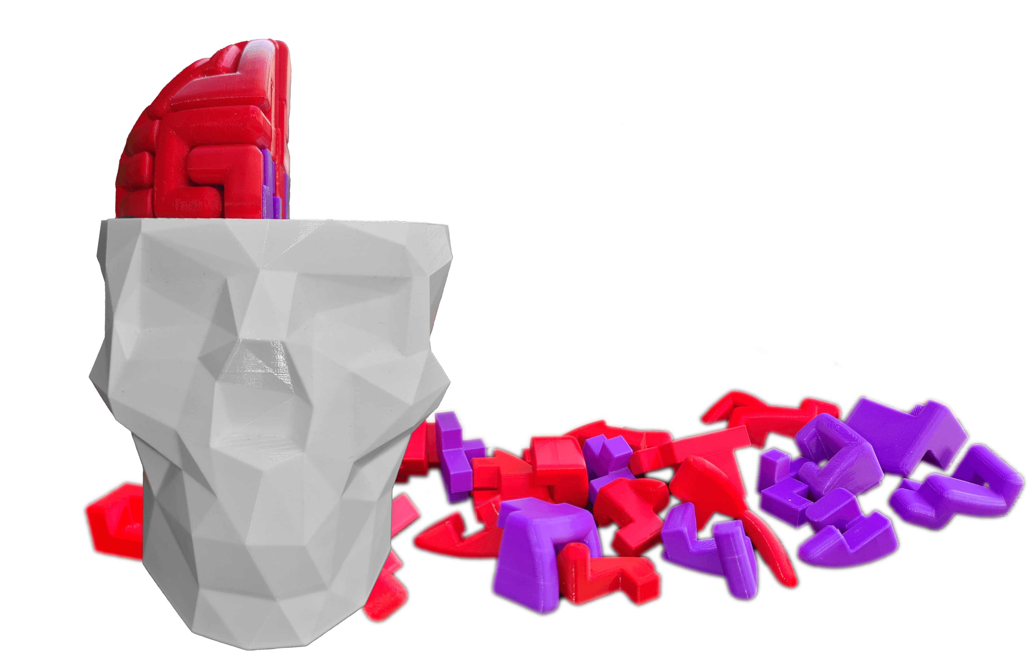 Rompecabezas 3D en forma de maceta